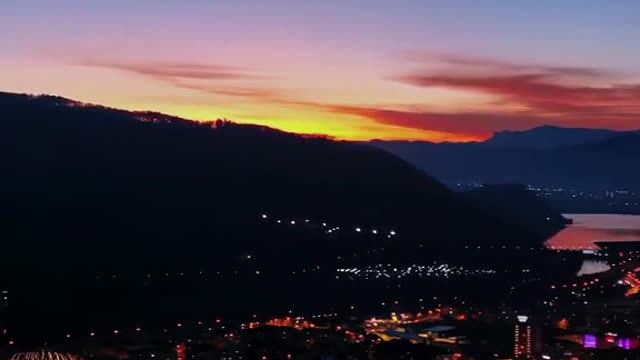 #Fireworks # sunset glow # healing scenery