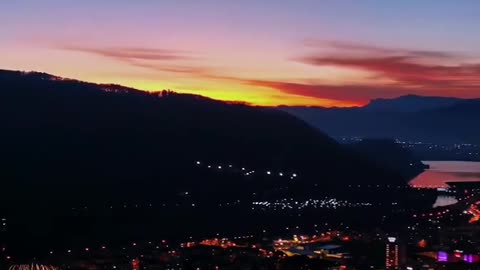 #Fireworks # sunset glow # healing scenery