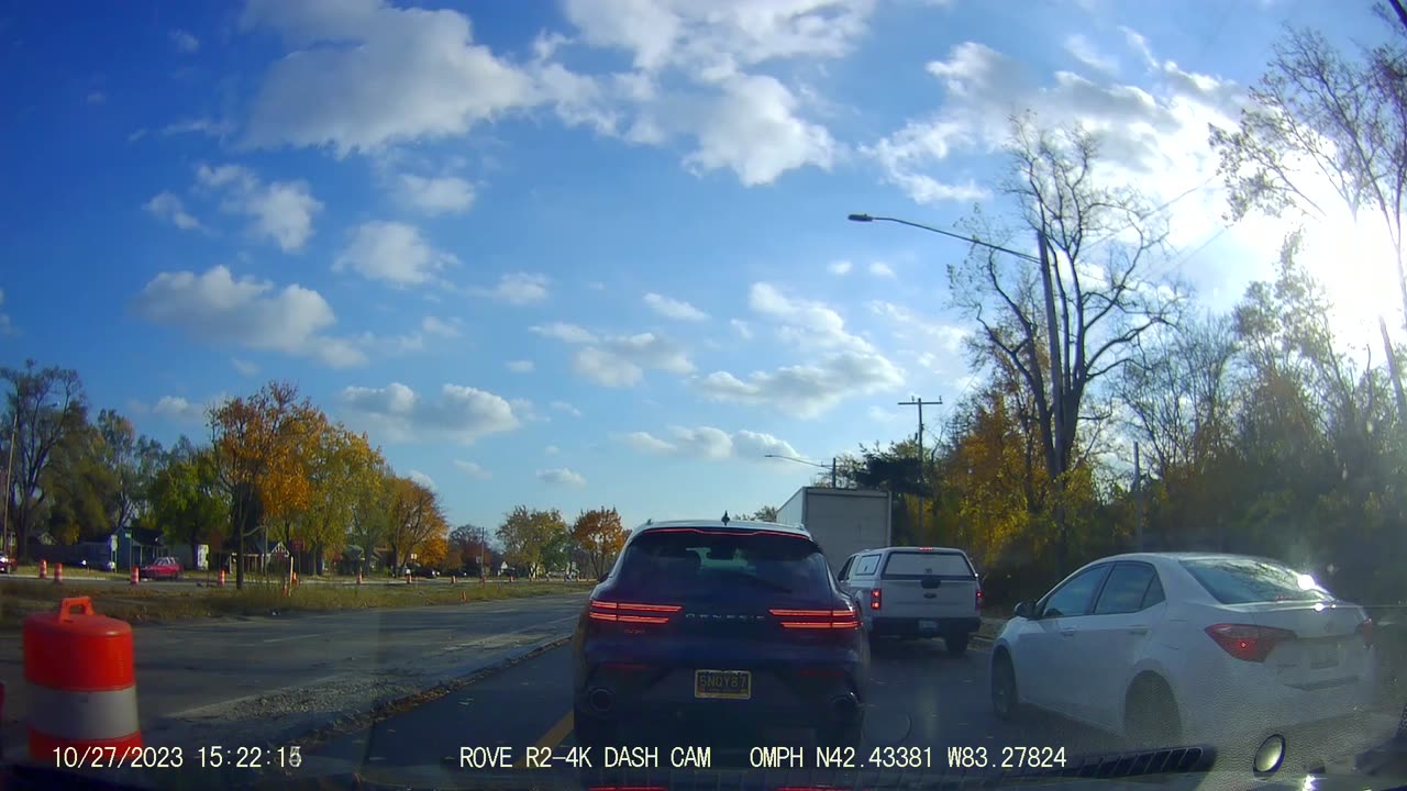 Roundtrip Drive From Ford/Telegraph, Dbn; To Ascension Providence, Farmington Hills, MI, 10/27/23