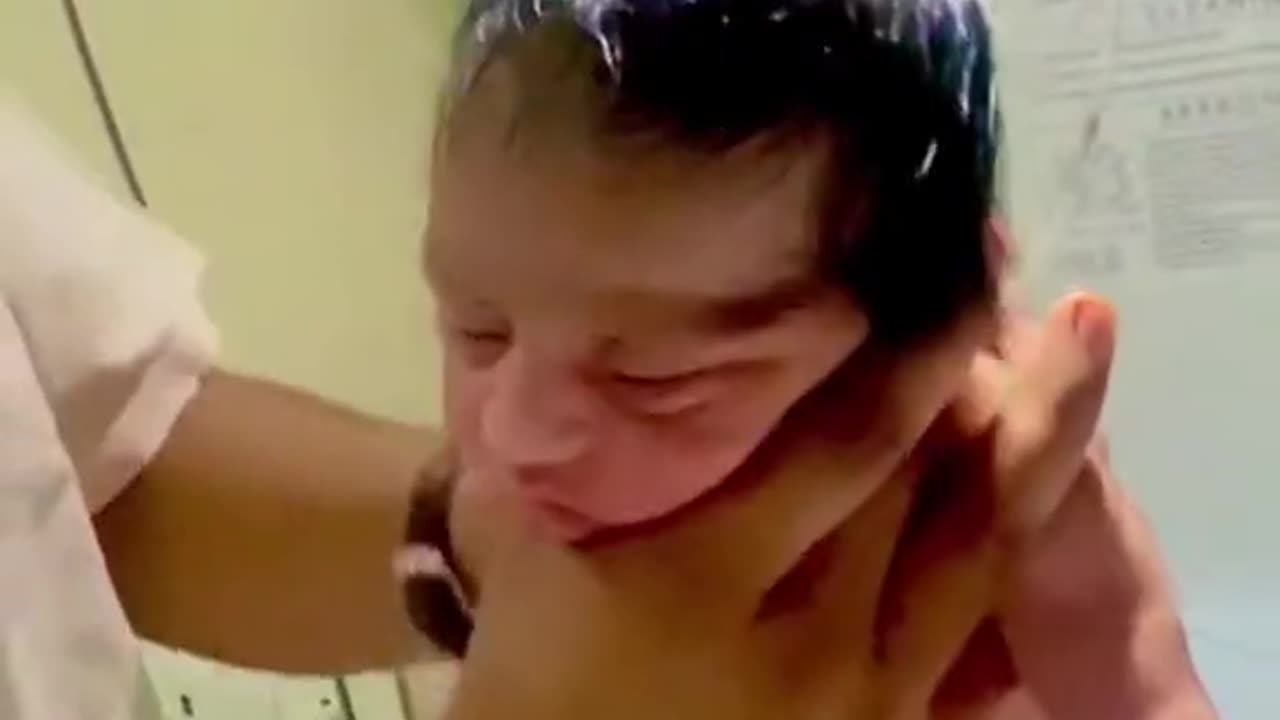 New born baby crying video