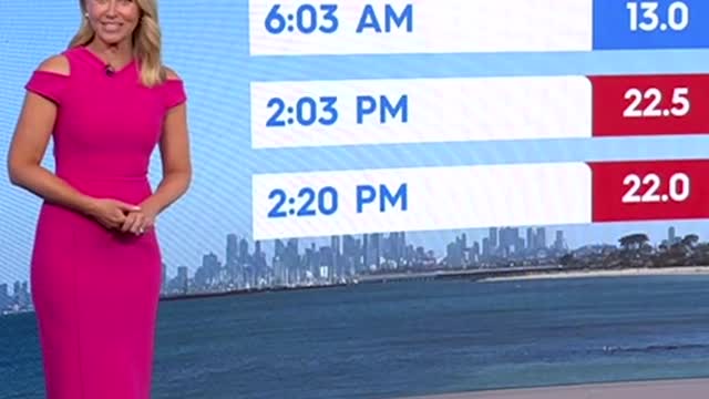 A bit of magic for Livinia's weather + #melbourne #9News