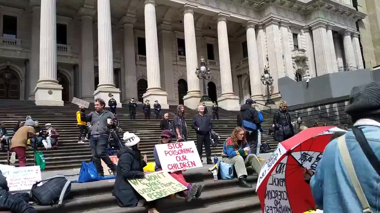Melbourne / Australia Protest - Occupy Spring Street: KILL THE BILL - 15.11.2021