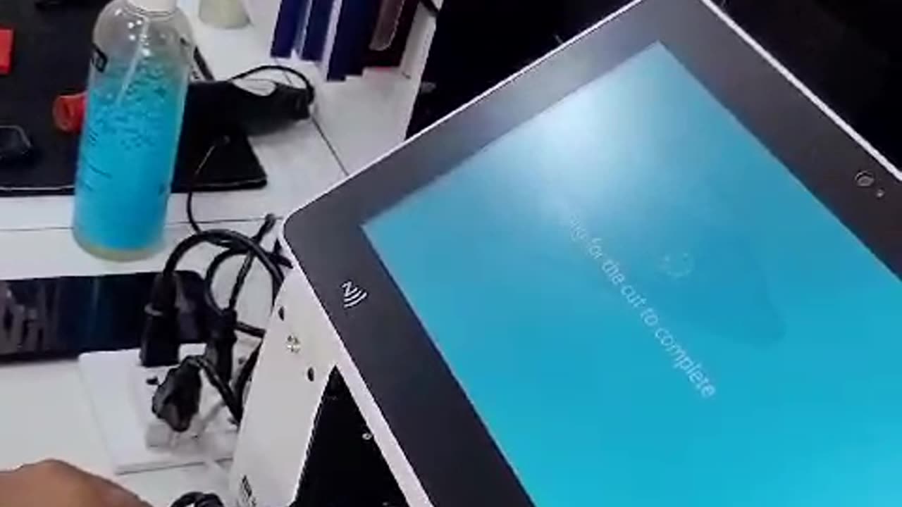 Apple clear coat protection machine
