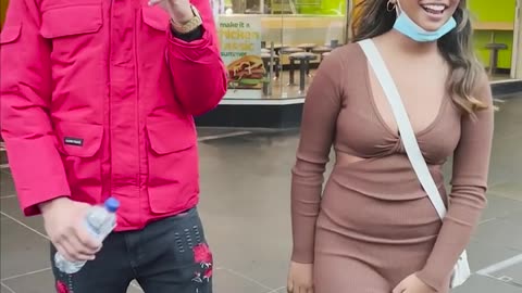 Kiss and slap challenge with girl