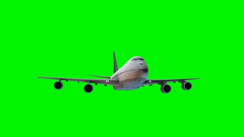 airplane flying green screen video effect HD