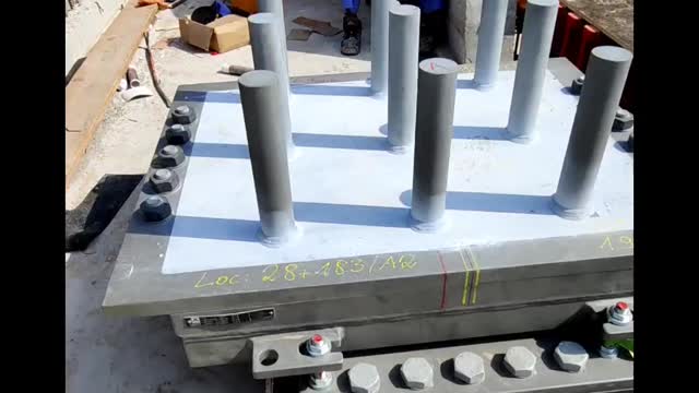 Bridge bearing installation/casting