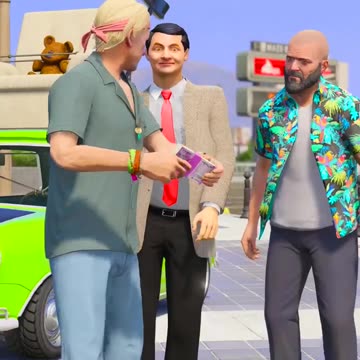 GTA V MR HELP MR BEAN FOR BUYING NEW CAR