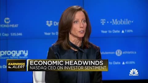 IPO landscape and financial crime management. | Nasdaq CEO Adena Friedman on earnings results