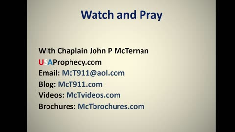 Watch and Pray