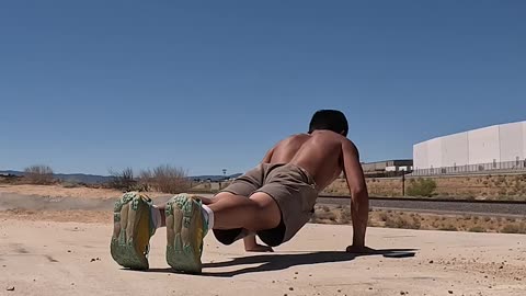 Workout in the desert