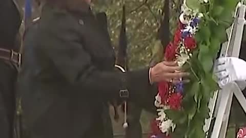 VETERANS DAY:VP HARRIS PAYS TRIBUTEWITH WREATH LAYING