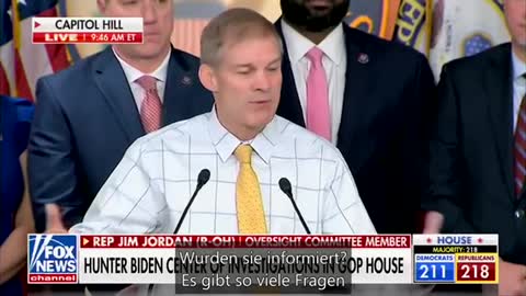 Jim Jordan announces that House Republicans will expose corrupt Biden