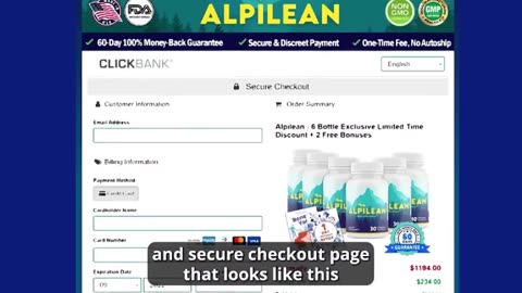 Alpilean Weight Loss Supplement Formula