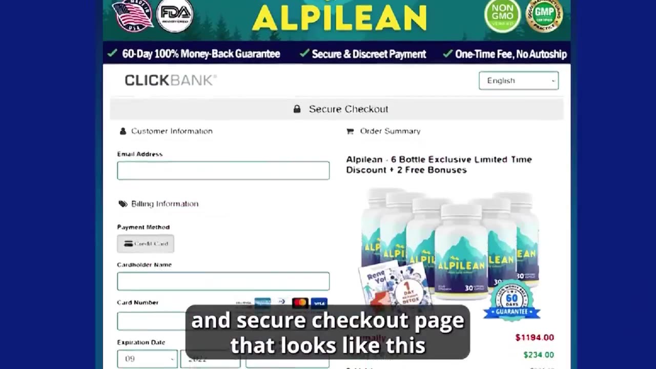 Alpilean Weight Loss Supplement Formula