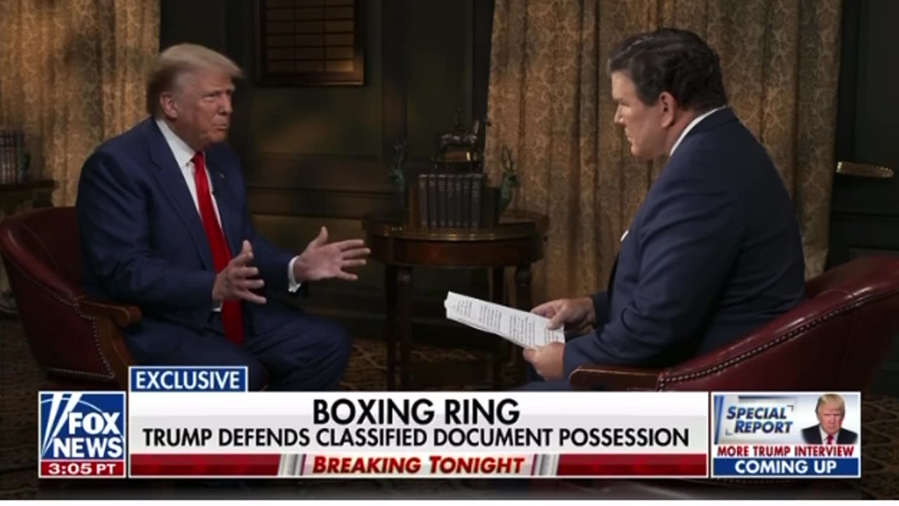 New President Trump's Interview.