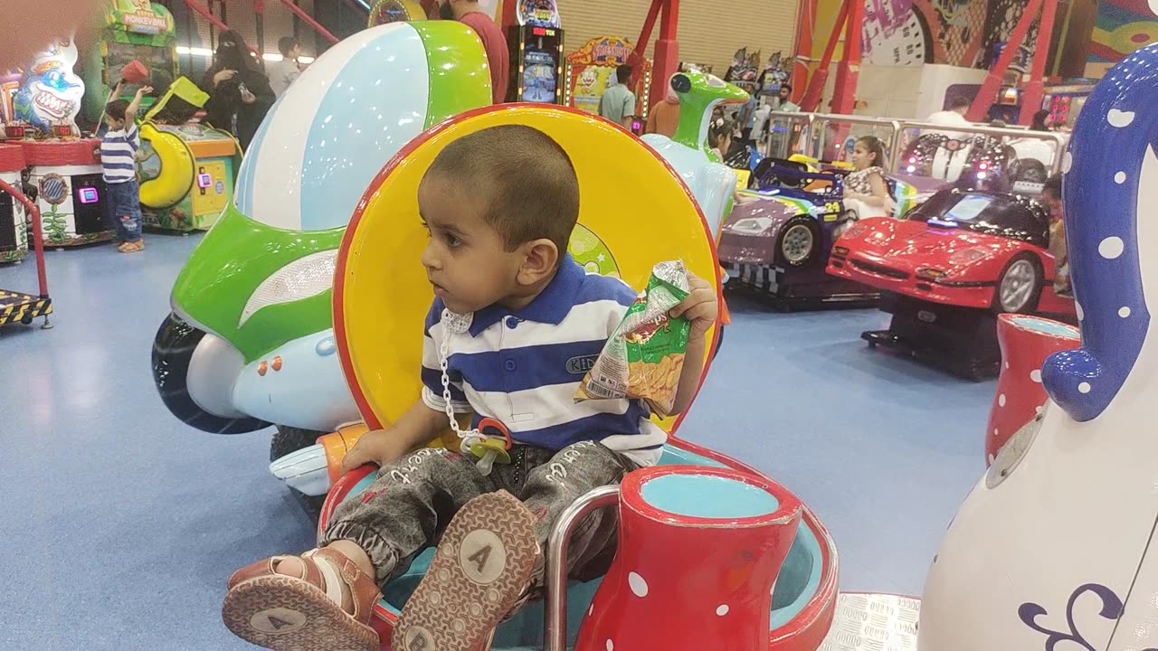 Bawadi Mall#UAE mall #/ kids are playing in mall#// Action Zone