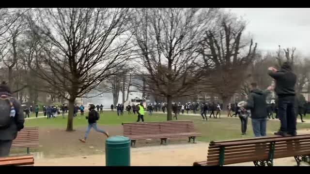 Police Violence in Brussels over CHD Europe Anti-Mandate Protest
