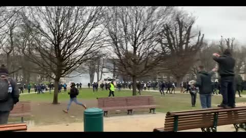 Police Violence in Brussels over CHD Europe Anti-Mandate Protest