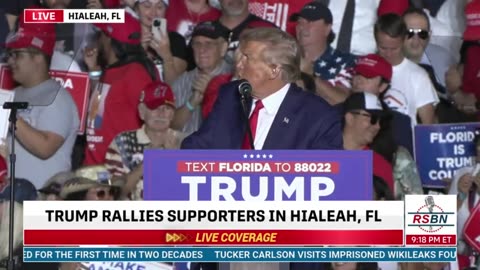 FULL SPEECH: President Donald J. Trump to hold a rally in Hialeah, Florida - 11/8/23