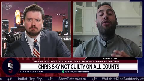 Chris Sky On Stew Peters Network To Discuss His Name Being Cleared & His Run For Mayor Of Toronto🍁