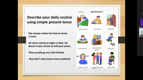 talk about daily routine