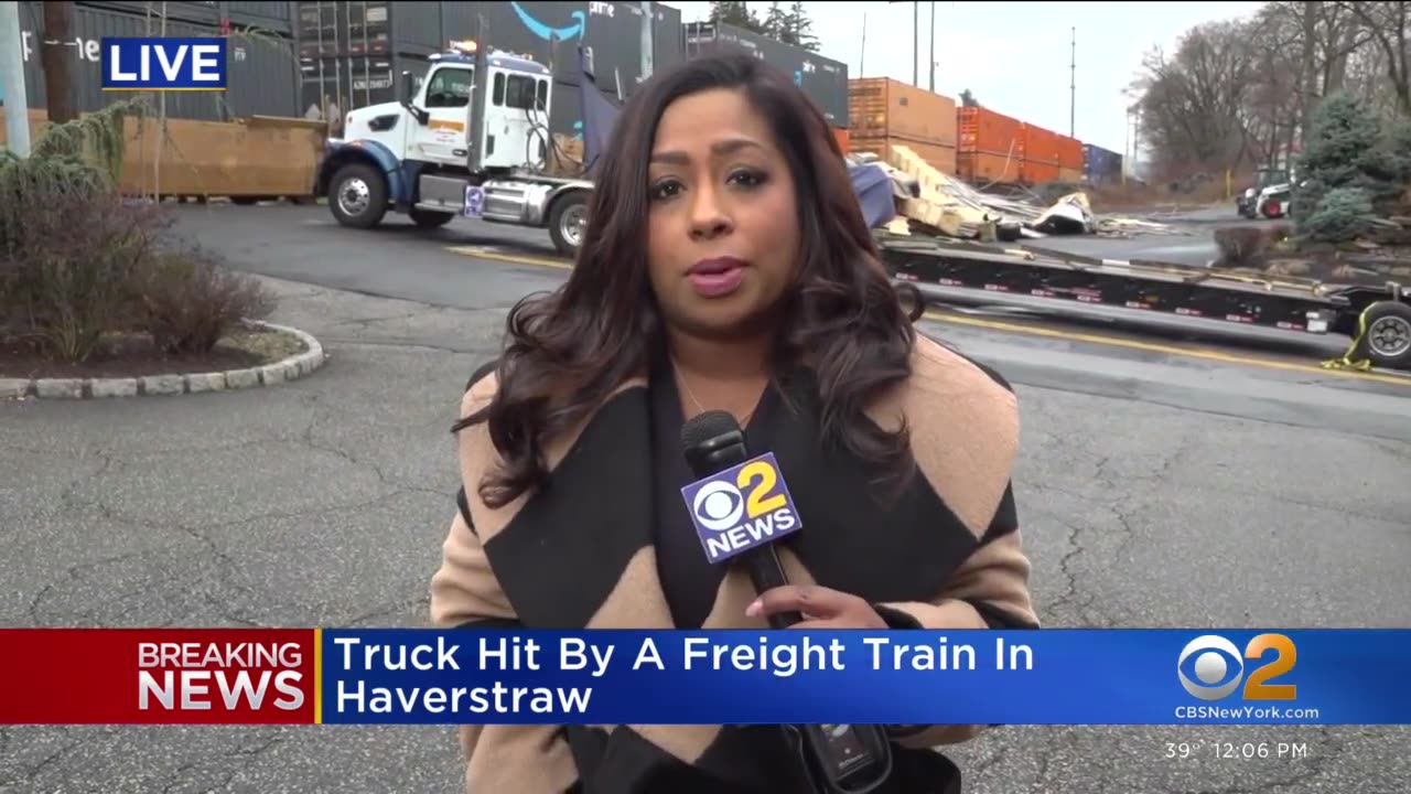 Close call for tractor-trailer driver in Haverstraw