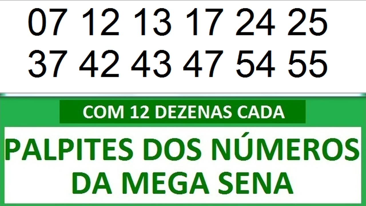#PALPITES DOS NÚMEROS DA MEGA SENA COM 12 DEZENAS 8y 8z 80 81 82 83 84 85 86 87 88 89