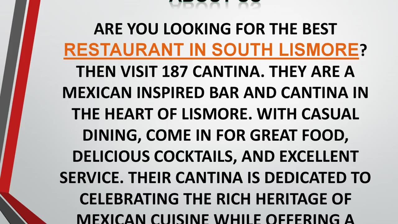 Best Restaurant in South Lismore