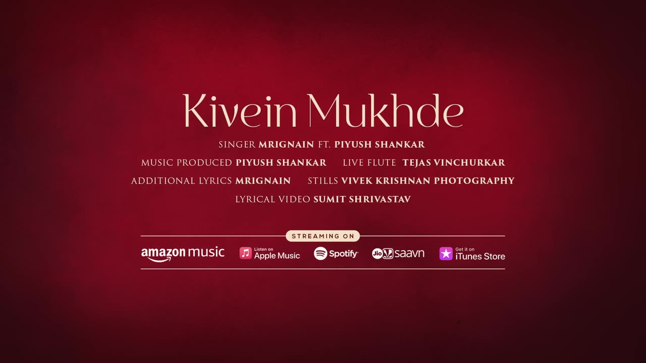 Kivein Mukhde l Mrignain feat. Piyush Shankar l The Wedding Song