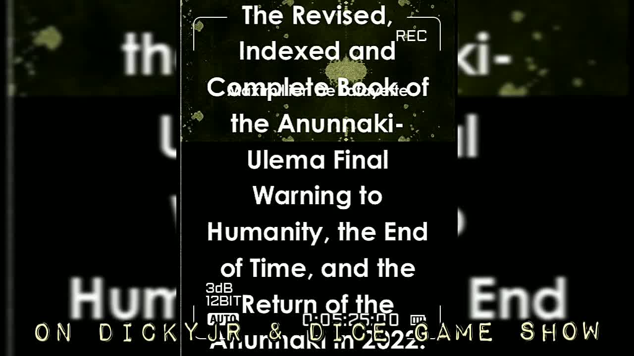 DickyJr & Dice🎲Game SHOW: The Draco Reptilians & The Anunnaki Pt:2 #VishusTv 📺