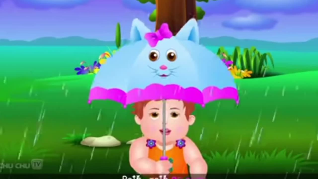 Rain, Rain, Go Away Nursery Rhyme With Lyrics - Cartoon