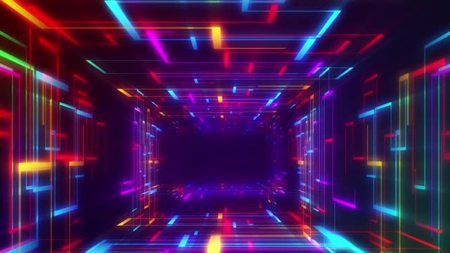 DJ Party Interpretation Background Cool Dynamic Particle Line