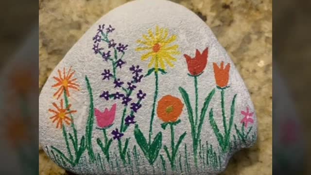 DIY stone painting ideasrock pebble painting art and craft