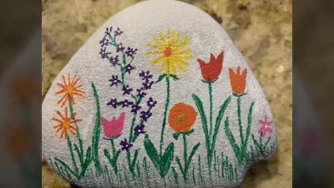 DIY stone painting ideasrock pebble painting art and craft