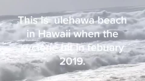 Cyclone hitting big island of Hawaii 2019