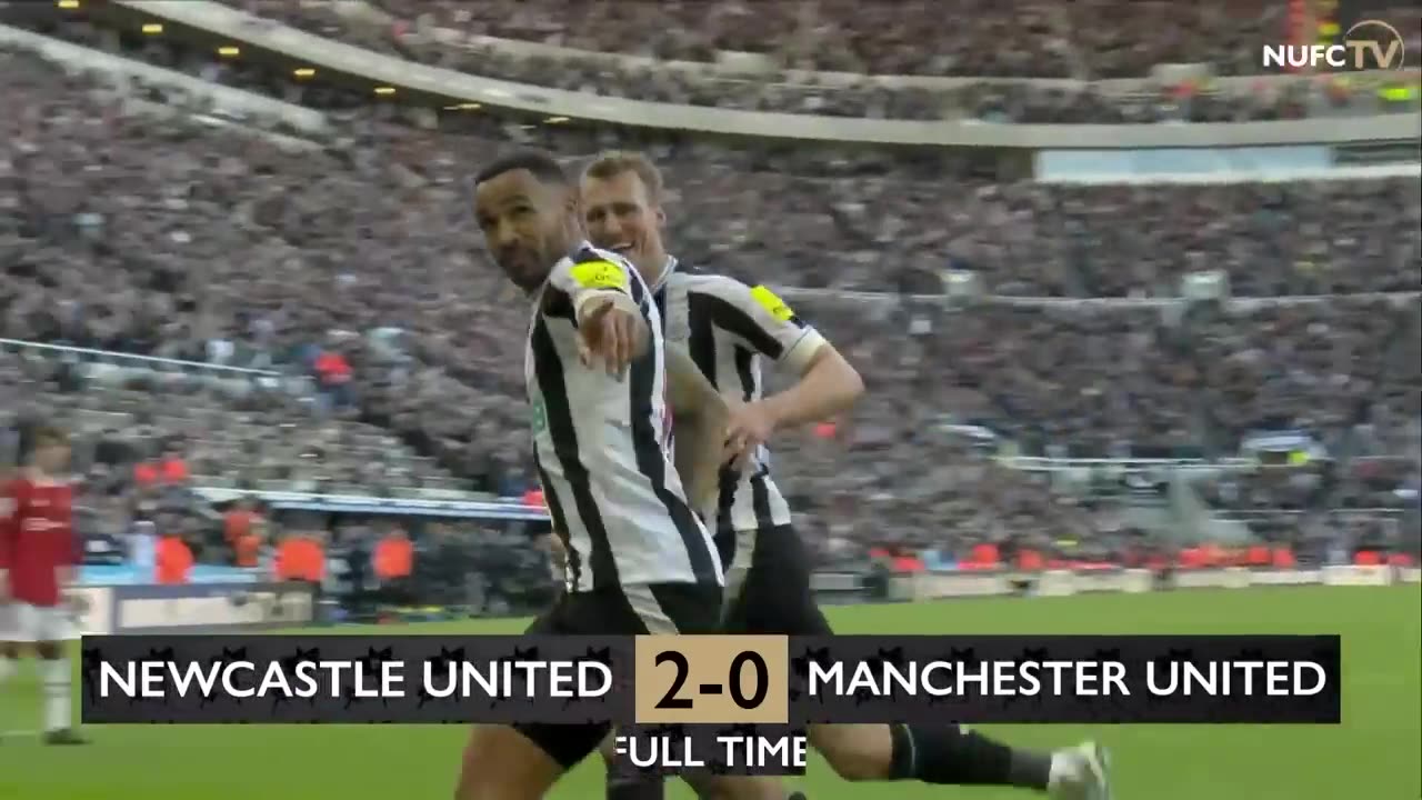 Summary of the Newcastle United match against Manchester United 2-0