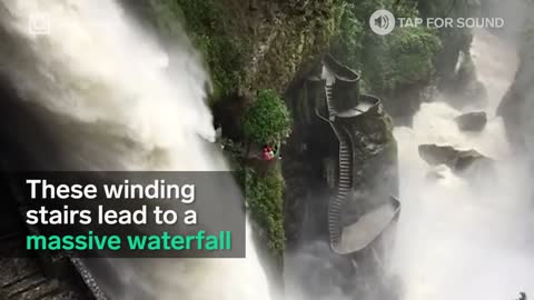 Ecuador's enormous waterfall staircase