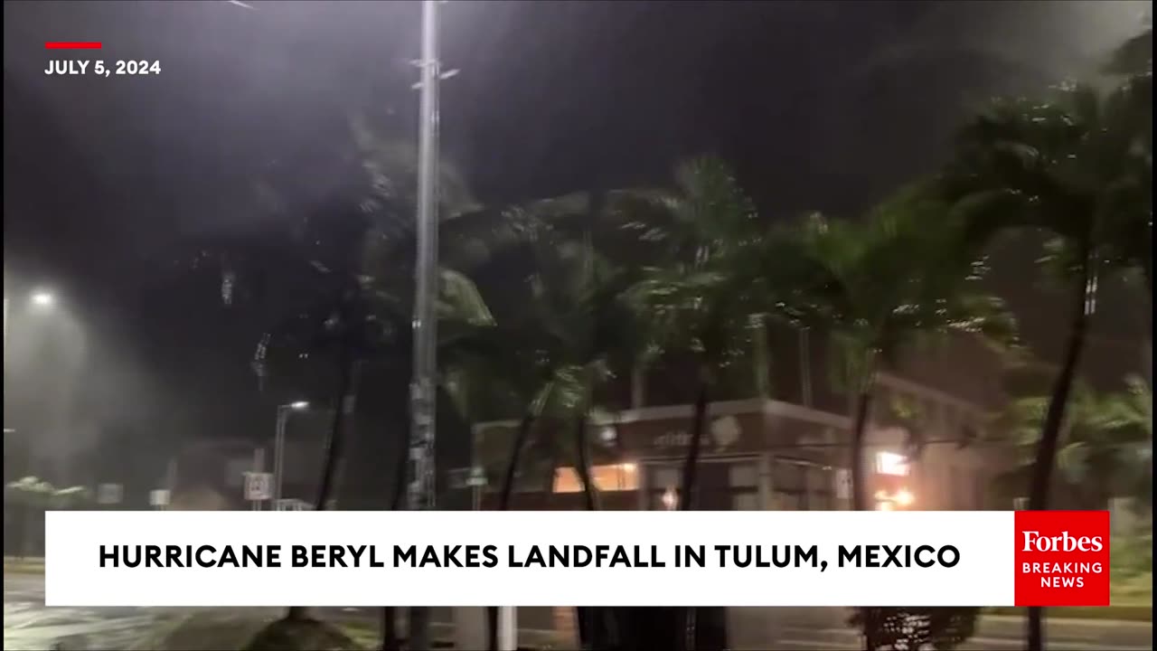 NEW VIDEO- Hurricane Beryl Makes Landfall In Mexico