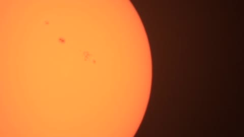 Sunspot Regions Active, HD Video Solar Transition