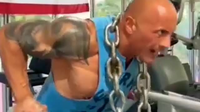 the Rock WWE and Hollywood star 🌟 Workout at Gym