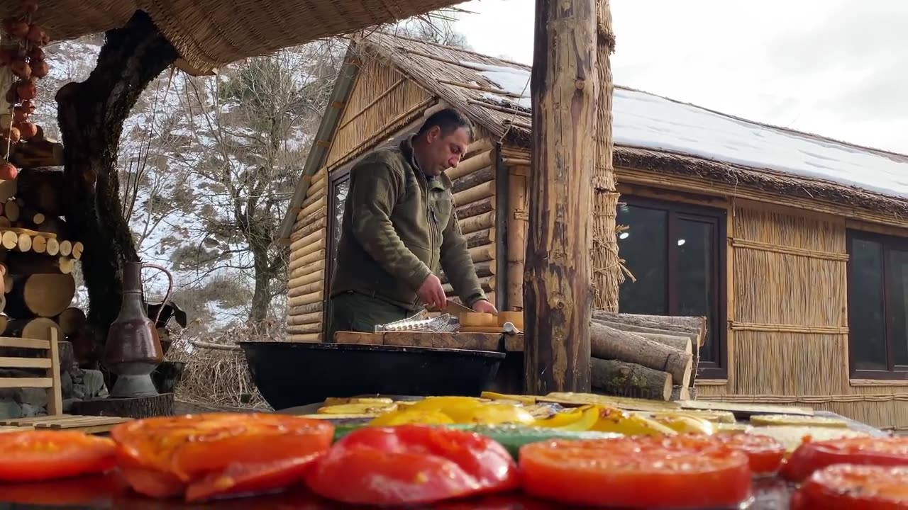 Cooking beef and potatoes