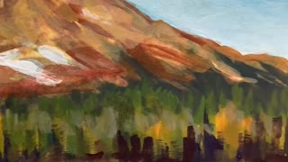 Reflection of Lassen painting