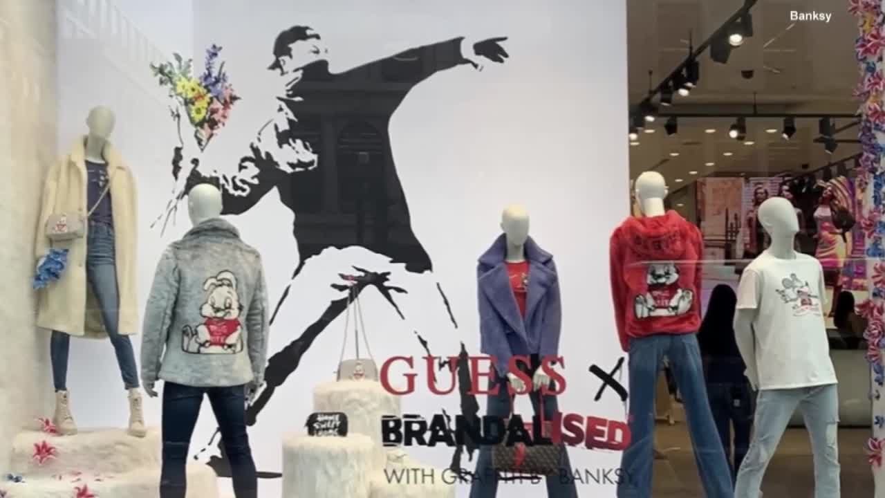 Banksy Calls Out Guess for Using his Artwork