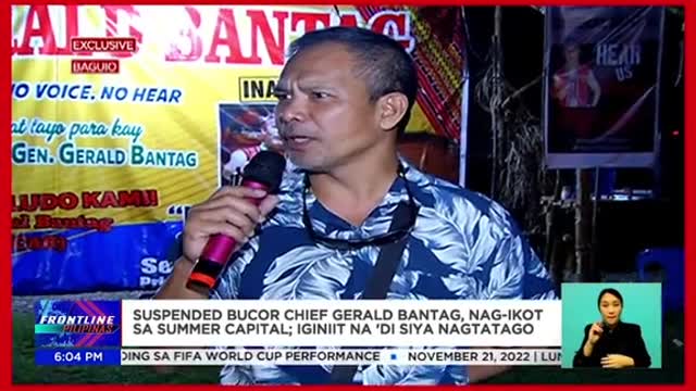 Suspended BuCor chiefGerald Bantag, nag-ikot sa Baguio; Iginiit na 'di siya nagtatago