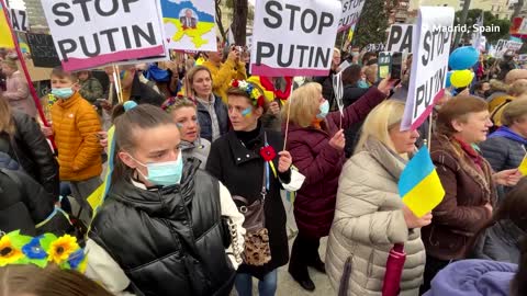 Protesters across the world rally for Ukraine