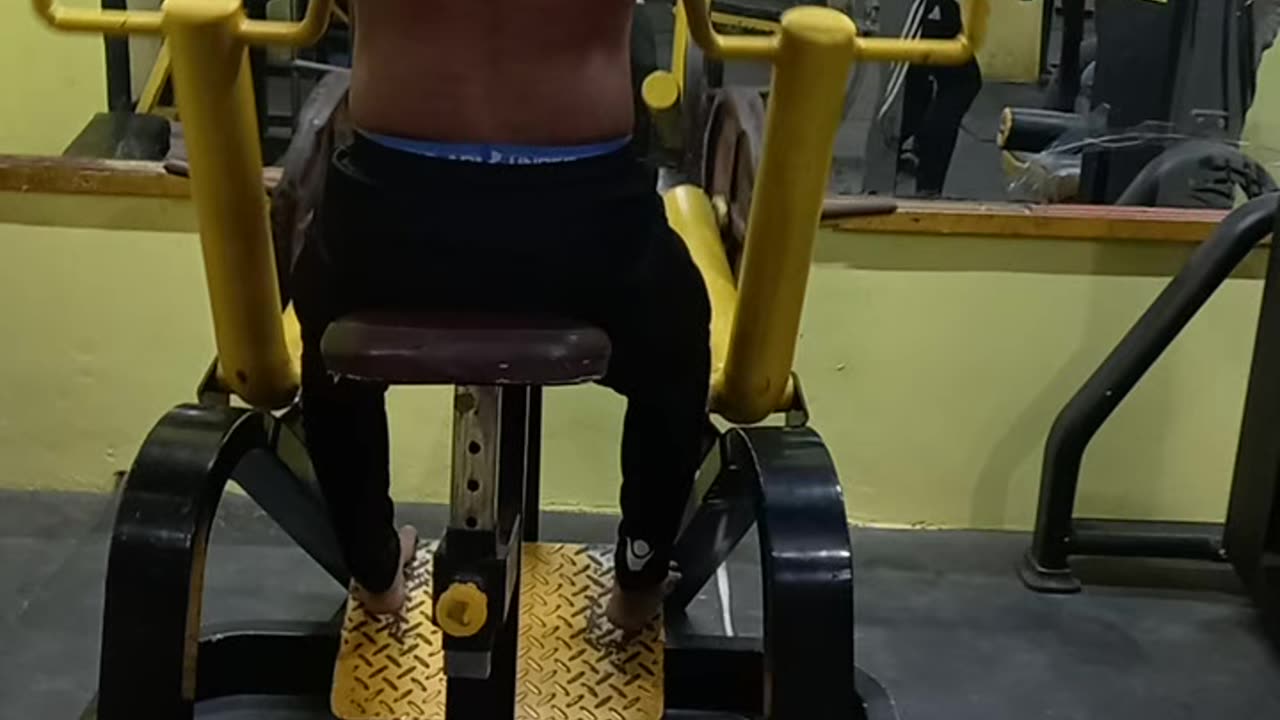 Seated wings machine