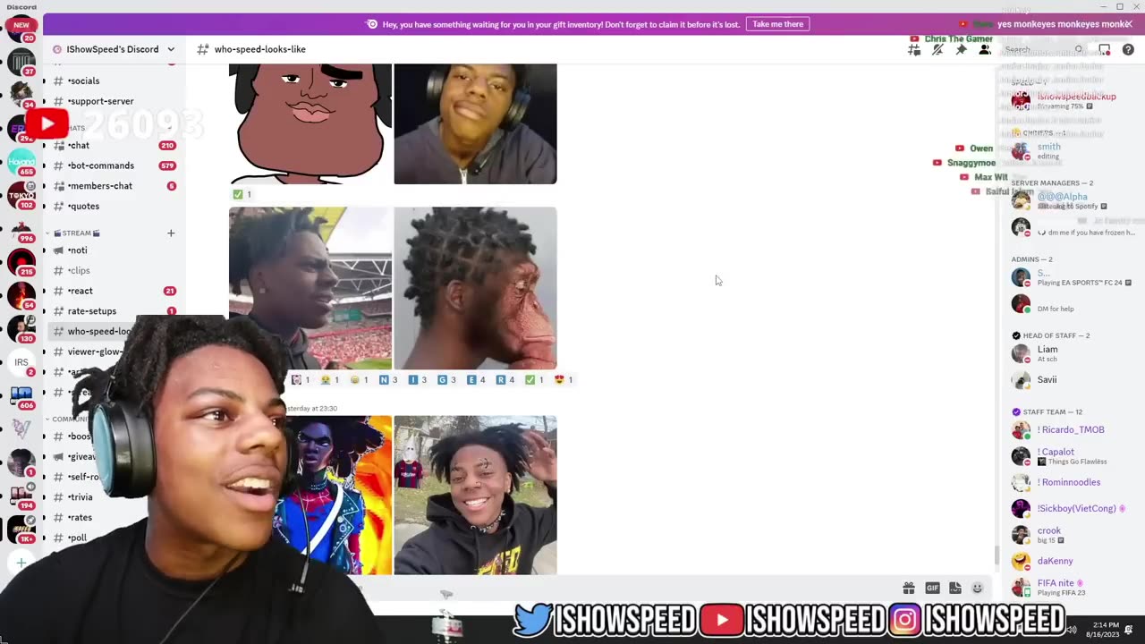 iShowSpeed Reacts To What He Looks Like 😂