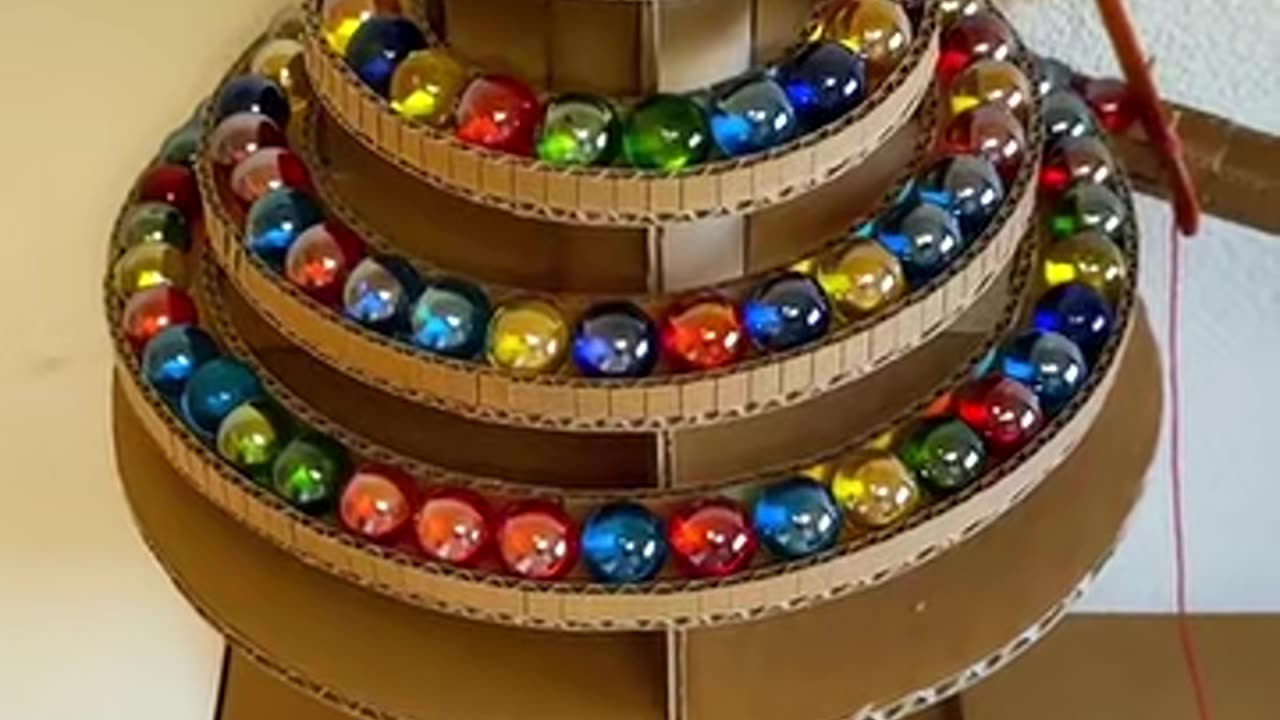 Wooden rotating track ball twisting board with music fully decelerated