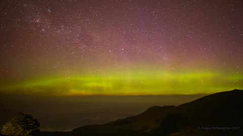 Aurora Timelapse, Dunedin New Zealand 5 November