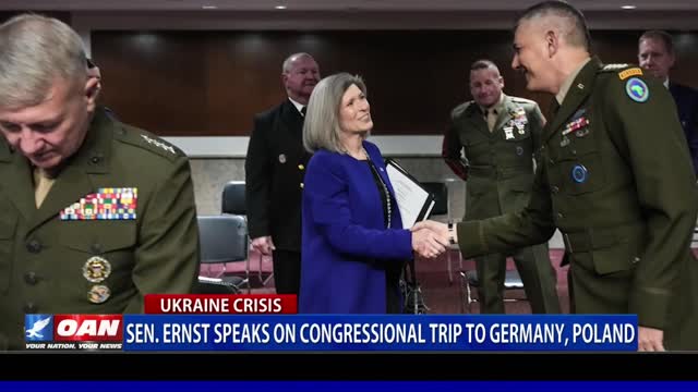 Sen. Ernst speaks on congressional trip to Germany, Poland